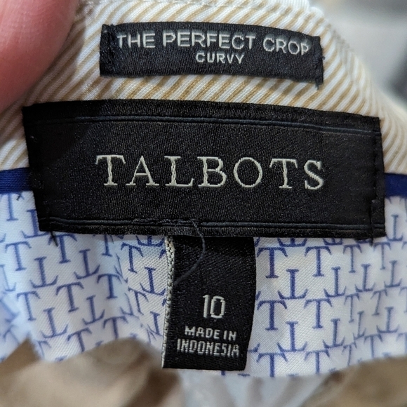 Talbots white capris, sz 10 - Picture 4 of 4